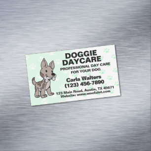 Hunde Tagesbetreuung Magnetische Visitenkarte