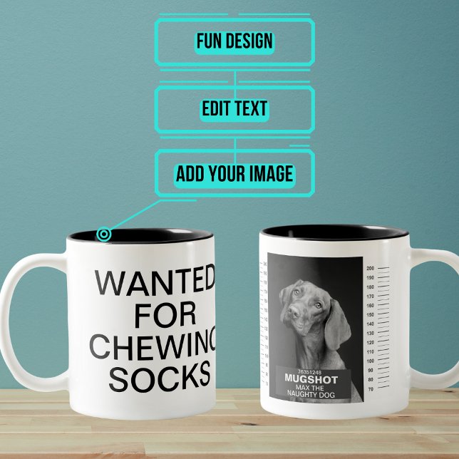Hunde Tasse Shot Tasse (Do you have a dog who has a certain reputation? Here is the perfect funny gift to honor them. )
