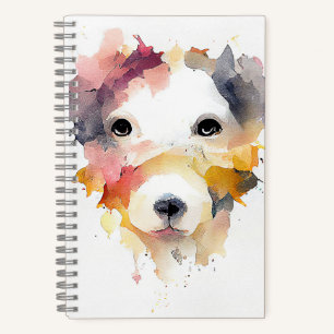 Hunde Tier Natur Aquarellmalerei Notizbuch