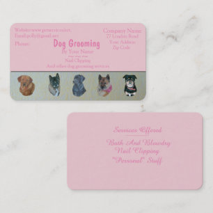 Hunde Tierpflege Visitenkarte