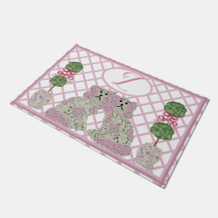 Hunde Topiary Rose Fußmatte