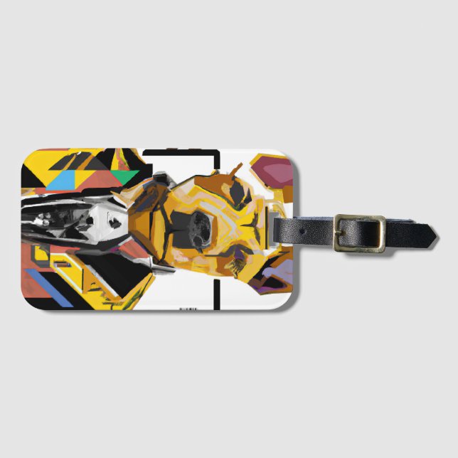 Hunde tragen einen Anzug: Digitale Kunst Gepäckanhänger (Vorderseite (Horizontal))