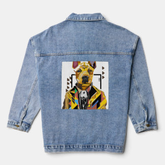 Hunde tragen einen Anzug: Digitale Kunst Jeansjacke