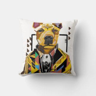Hunde tragen einen Anzug: Digitale Kunst Kissen