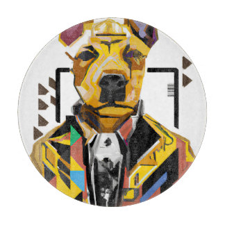 Hunde tragen einen Anzug: Digitale Kunst Schneidebrett