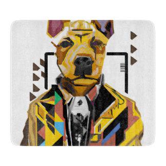 Hunde tragen einen Anzug: Digitale Kunst Schneidebrett