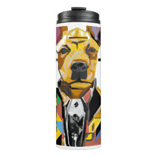 Hunde tragen einen Anzug: Digitale Kunst Thermosbecher