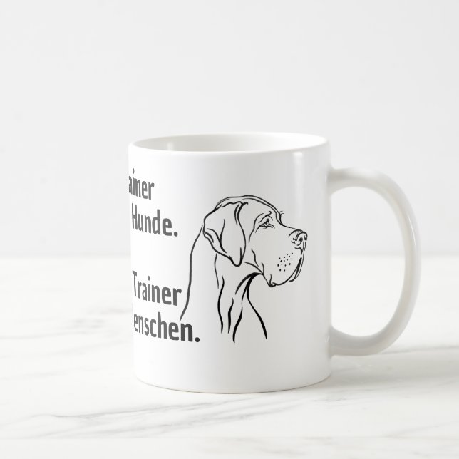 Hunde Trainer Tasse (Rechts)