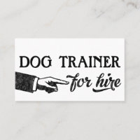 Hunde-Trainer-Visitenkarten - Coole Vintage