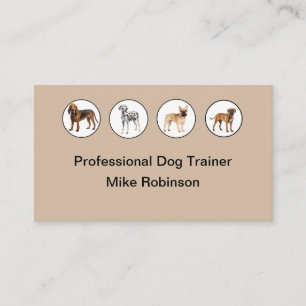 Hunde Trainer Visitenkarten Modern Visitenkarte