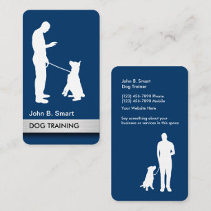 Hunde-Trainings- und Gehorsamkeits-Geschäftskarten Visitenkarte