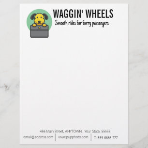 Hunde Transport Business Custom Briefbogen