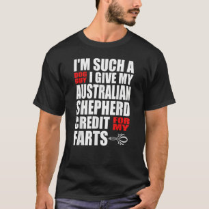 Hunde-Typ Australian Shepherd Furz-Witz für Männer T-Shirt