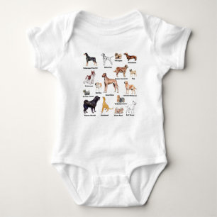 Hunde-Typen niedliche Kinder- und Babykleidung Baby Strampler