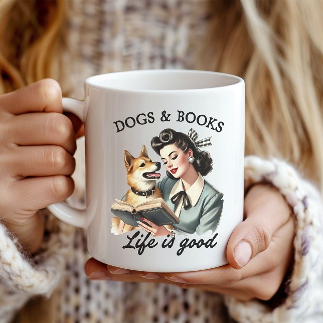 Hunde und Buchliebhaber Kaffeepause Tasse (Von Creator hochgeladen)