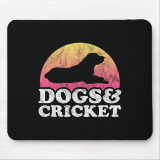 Hunde und Cricket Männer oder Frauen Hund  Mousepad
