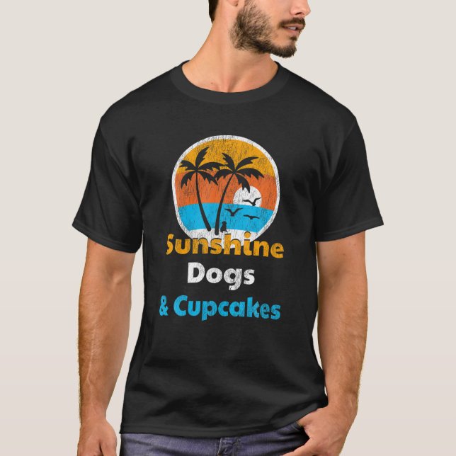 Hunde und Cupcakes T-Shirt (Vorderseite)