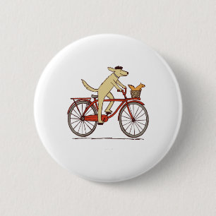 Hunde und Eichhörnchen sind Freunde, die Tierkunst Button