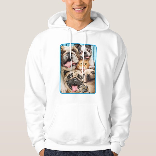 Hunde und ein Foto der Katzengruppe Hoodie (Vorderseite)