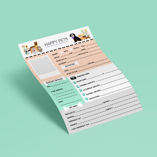 Hunde und Haustiere Sitzinformationen