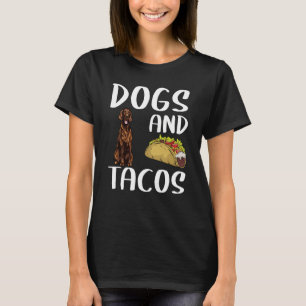 Hunde und irische Tacos-Setter mexikanische Küche T-Shirt