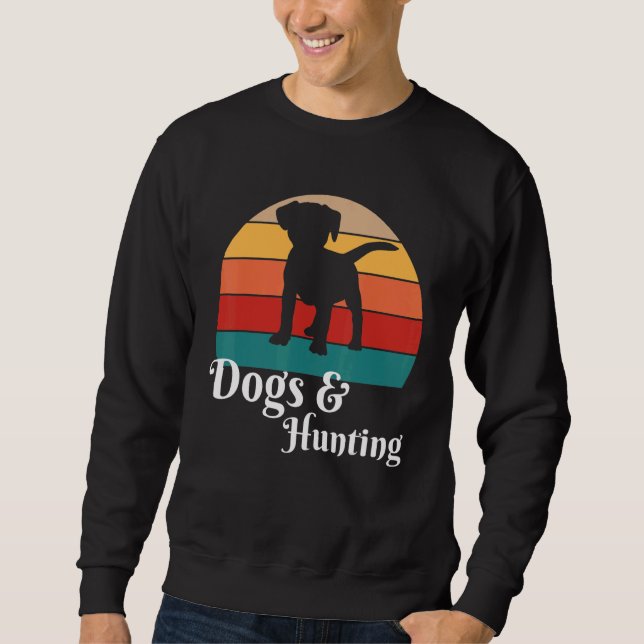 Hunde und Jagd Sweatshirt (Vorderseite)