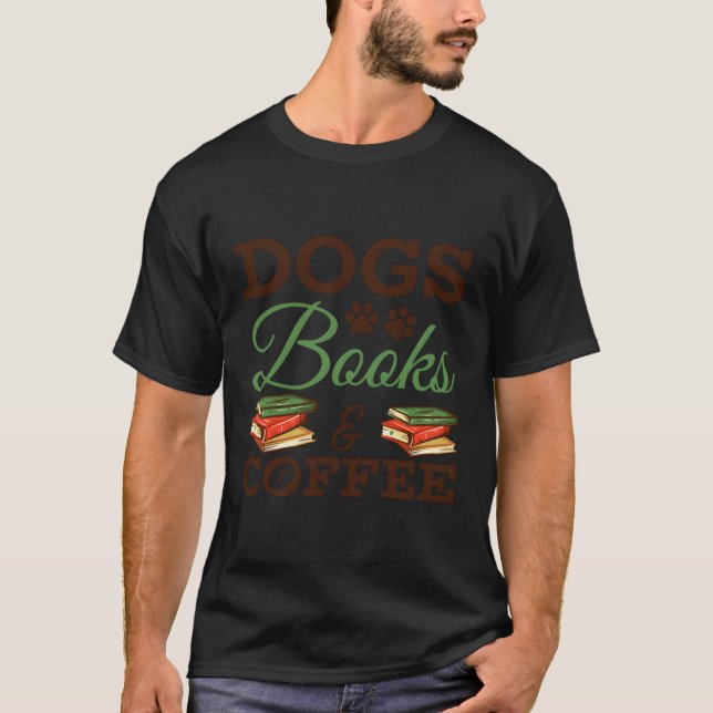 Hunde und Kaffee T-Shirt (Vorderseite)