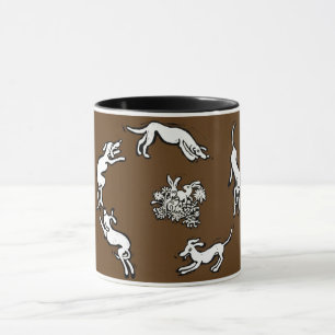 Hunde und Kaninchen Tasse