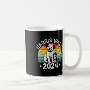 Hunde und Katze Vintag Kamala Harris Tim W 2024 Wa Kaffeetasse