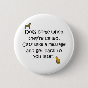 Hunde und Katzen Button