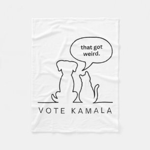 Hunde und Katzen, die eine komische Stimme Got Kam Fleecedecke