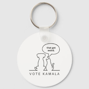 Hunde und Katzen, die eine komische Stimme Got Kam Schlüsselanhänger