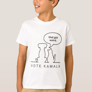 Hunde und Katzen, die eine komische Stimme Got Kam T-Shirt