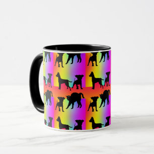 Hunde und Katzen + Farben Tasse