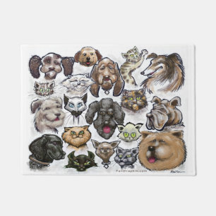 Hunde und Katzen Fußmatte