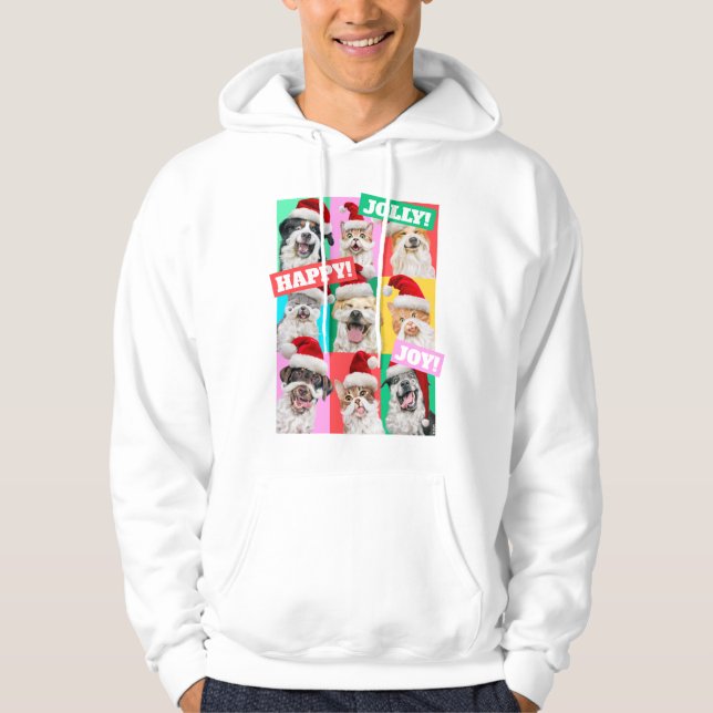 Hunde und Katzen mit Santa Bart Hoodie (Vorderseite)