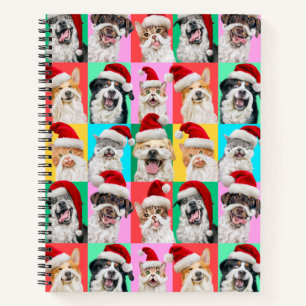 Hunde und Katzen mit Santa Bart Notizbuch