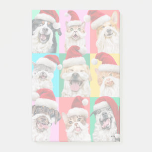 Hunde und Katzen mit Santa Bart Post-it Klebezettel