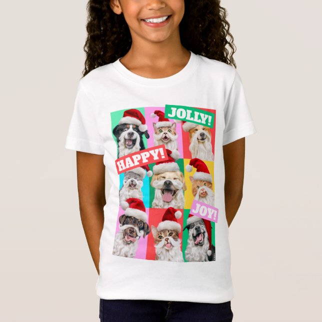 Hunde und Katzen mit Santa Bart T-Shirt (Vorderseite)