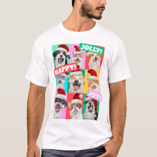 Hunde und Katzen mit Santa Bart T-Shirt