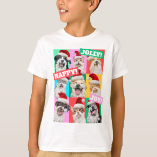 Hunde und Katzen mit Santa Bart T-Shirt