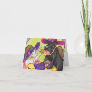 Hunde-und Katzen-Tee-Party/Anmerkungs-Karte Karte