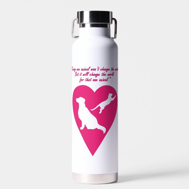 Hunde und Katzen Trinkflasche (Vorne)