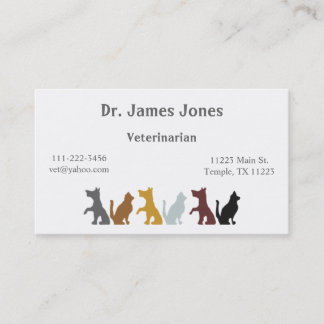 Hunde- und Katzen-Visitenkarte Terminkarte