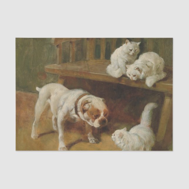 Hunde und Katzen von Arthur Heyer Seidenpapier (Vorderseite)