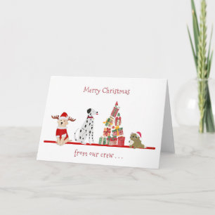 Hunde und Katzen Weihnachten mit Geschenkbaum