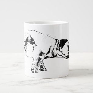 Hunde und Katzen zusammenstellen Monochrome Art Ta Jumbo-Tasse