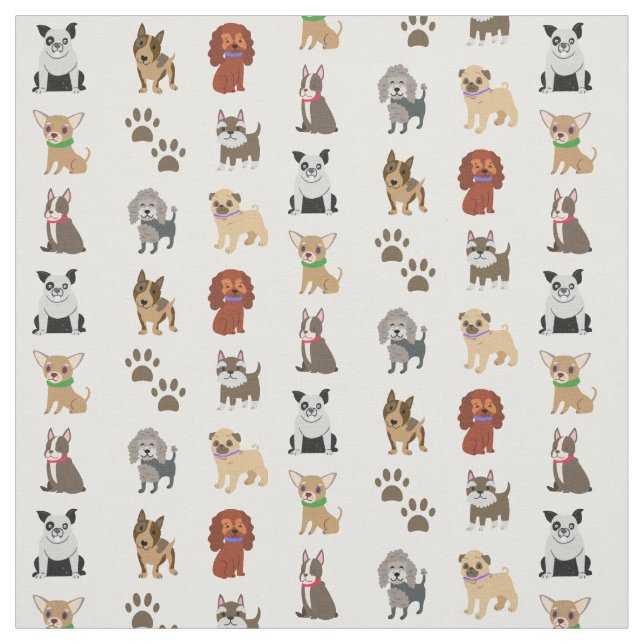 Hunde und Klauen Stoff (Muster)