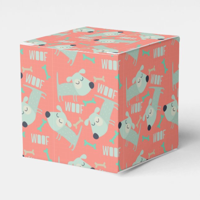 Hunde und Knochen Geschenkschachtel (Vorderseite)