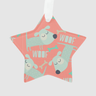 Hunde und Knochen Ornament